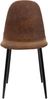ML-DESIGN Stuhl Esszimmerstuhl mit Rückenlehne, Polsterstuhl mit Metallbeinen (Komplett-Set, 4 St), Wohnzimmerstuhl ergonomisch Braun mit Kunstlederbezug Küchenstuhl Bild 2