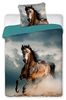 Wild galoppierendes Pferd Bettwäsche 140x200 cm 100% Baumwolle Bild 1