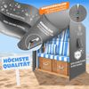 KESSER® Premium Strandkorb Schutzhülle mit Belüftungsöffnungen, Strandkorbhülle Wasserdicht, Winterfest UV-Beständiges, Schwerlast Reißfest 600D Oxford Gewebe Abdeckung (135x100x160/150cm) Grau, 120cm Bild 4