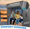 KESSER® Premium Strandkorb Schutzhülle mit Belüftungsöffnungen, Strandkorbhülle Wasserdicht, Winterfest UV-Beständiges, Schwerlast Reißfest 600D Oxford Gewebe Abdeckung (135x100x160/150cm) Grau, 120cm Bild 5