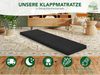 Dreamstar Easy Night | 3-teilige Faltbare Gästematratze | 7 cm hoch | Öko-Tex Zertifiziert | Klappmatratze schwarz | 60x190 cm Bild 4