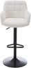 Vente-unique - PEGA Barhocker Stoff Weiß - B 49 cm x H 93 cm113 cm x L 50 cm Bild 3
