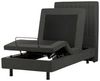 Bett verstellbar Stoff CASTELLAN 90 x 200 cm Dunkelgrau Bild 4