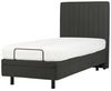 Bett verstellbar Stoff CASTELLAN 90 x 200 cm Dunkelgrau Bild 5