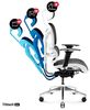 Diablo V-Commander Ergonomischer Bürostuhl Schreibtischstuhl Chefsessel 3D Armlehnen Lendenwirbelstütze Verstellbare Kopfstütze & Sitzfläche Netzstoff Belastbarkeit Bis 200 KG (weiß-schwarz) Bild 5