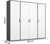 rauch Kleiderschrank VOYAGER Otto´s Choice Garderobe Wäscheschrank TOPSELLER Schlafzimmer (in 3 verschiedenen Ausstattungen BASIC/CLASSIC/PREMIUM) Schrank mit modernen Griffen in viel Stauraum MADE IN GERMANY Bild 3