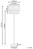 'Peristeri' Stehlampe, Metall braun gold, 40 x 40 x 137 cm Bild 3