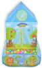 Moni 2 in 1 Kinderspielzelt Zoo 995-5001E, Bällebad, 50 Spielbälle, Stofftüren blau Bild 4