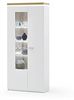 Vitrine >Chalki< in Weiß - 88x198x38cm (BxHxT) Bild 2