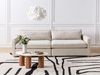 beliani 'VINSTRA' 3-Sitzer Sofa, Stoff beige, 250 x 125 x 80 cm Bild 2