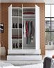 Kleiderschrank Spirit / Spice, Holzwerkstoff, Weiß, 126 x 208 x 57 cm Bild 4