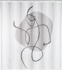 WENKO LADYLINE Duschvorhang 180 x 200 cm, Weiß/Grau Bild 5