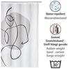 WENKO LADYLINE Duschvorhang 180 x 200 cm, Weiß/Grau Bild 3
