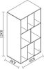 VCM Standregal Schaltino 916702 Weiß H. 120 x B. 60 x T. 40 cm Bild 3