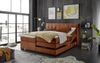 Boxspringbett >TALENA< Liegefläche 180x200, Motorverstellung, cognac - 202x113x211cm (BxHxT) Bild 2