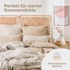 Blumtal Bettwäsche Musselin 100% Baumwolle im Set, Kopfkissenbezug & Deckenbezug, 4 teilig Bild 3