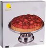 Spetebo Tortenständer Edelstahl Tortenständer mit Fuß - Ø 33 cm, Edelstahl, (Packung, 1-tlg, 1 x Tortenplatte), Metall Servierplatte für Kuchen und Torten Bild 4