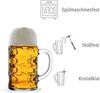 Stölzle Oberglas Bierkrug ISAR / 2er Set Bierkrüge 1 Liter/Stabiler Bier Krug/Maßkrug aus Soda Lime Glas/Bierglas 1L Spülmaschinengeeignet 500 00 53 Bild 2