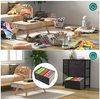 YITAHOME kommode mit Schubladen, Schrank mit 7 Schubladen aus Stoff, Aufbewahrungskommode Industrial Stil für Schlafzimmer, Wohnzimmer,Flur, Schwarz Aufbewahrungsschrank Bild 5