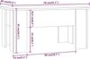 vidaXL Couchtisch Braun Eichen-Optik 79 x 49 x 41 cm Holzwerkstoff [819283] Bild 3