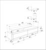 Modern White TV Stand, 180 cm, 54 cm Height, 36.8 cm Depth | 100% Melamine Coated Particle Board, 18 mm Thick | Stylish & Functional for Living Room Bild 5