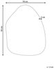 Wandspiegel PUTEAUX 70 cm 92 cm Metall Gold Bild 3