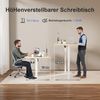 JUMMICO Schreibtisch elektrisch höhenverstellbar mit Memory-Funktion, Beige, 120x60 cm Bild 4