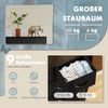 DUMOS Kommode mit Schubladen - Kommoden & Sideboards für Schlafzimmer Geeignet, Komodenschrank mit 9 Schubladen, Stoffkommode mit Stabilem Stahlrahmen, Ideal für Schlafzimmer, Wohnzimmer (Schwarz) Bild 5