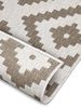 NORTHRUGS In- und Teppich Malta 80x350 cm - Wendeteppich Wetterfest Geometrisches Muster für Balkon Terrasse Garten Wintergarten Wohnzimmerteppich Wasserfest in Linen, 105460-80x350 Bild 5