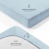 Blumtal® Frottee Spannbettlaken - Kuschelig weiches Bettlaken 160x200 cm, Oeko-Tex 100 Zertifiziert, bis 22cm Matratzenhöhe, Hellblau Bild 3