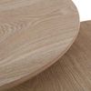Set mit 2 runden Beistelltischen aus MDF-Holz in Natur Bild 2