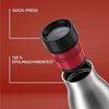 Emsa Trinkflasche Bludrop Sleeve, Edelstahl/Silikon, Quick-Press, 12h warm/24h kühl Bild 3