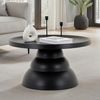IDIMEX Couchtisch LORIS, Beistelltisch rund Metall pulverbeschichtet modern schwarz Bild 2