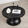 IDIMEX Couchtisch LORIS, Beistelltisch rund Metall pulverbeschichtet modern schwarz Bild 4