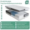 Novilla Matratze 180x200 cm Federkernmatratze Härtegrad H4 Öko-Tex Zertifiziert 7 Zonen Taschenfederkern mit Komfortschaum und Atmungsaktiv Bezug Matratzen Höhe 24 cm Bild 3