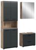 Badezimmer-Set >Ice< in Nox Oak / Schwarz - 135x185x30cm (BxHxT) Bild 3