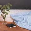 Blumtal® Basics Spannbettlaken 80x200 cm Jersey - Bettlaken 80x200 cm aus 100% Baumwolle - Oeko-TEX zertifiziertes Spannbetttuch 80x200 cm - Matratzenbezug 80x200 cm - Leintuch - Bettbezug - Hellblau Bild 3