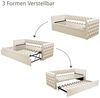 Odikalo Schlafsofa Doppelbett Polsterbett Ausziehbares Gästebett(ohne Matratze)90*200cm Bild 5