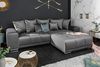riess-ambiente Big-Sofa ELEGANCIA 285cm silbergrau, Einzelartikel 1 Teile, XXL Couch · Samt · mit Federkern · inkl. Kissen · Design Bild 4