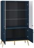 Stauraumvitrine Marine Vitrine 92x40x152cm dunkelblau Bild 4