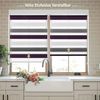 Deswell Doppelrollo Klemmfix ohne Bohren Weiß-Grau-Lila B60 x H130 cm (Stoffbreite 56cm) Rollos für Fenster ohne Bohren für Fenster mit Lichtdurchlässig & Verdunkelnd/Höhe Stufenlos Verstellbar Bild 2