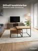 2er Set Couchtische - Eiche / Metall Bild 3