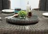 Destiny Garten-Essgruppe MALAGA LUNA, (19-tlg, 6x Sessel, 1x Tisch, 1x Drehteller, inkl. Auflagen), Aluminium, Polyrattan Bild 4
