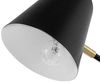 'Horton' Büroleuchte Schwarz und Gold Metallgestell und Schirm verstellbar Kabel mit Schalter Industrie Look Bild 4