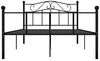 vidaXL Bettgestell Schwarz Metall 140×200 cm 284526 Bild 5