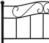 vidaXL Bettgestell Schwarz Metall 140×200 cm 284526 Bild 4