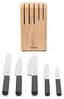 Brabantia Profile Messerblock mit 5 Messern, Holz, Matt Steel, 260483 Bild 2