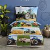 JACK Kinderbettwäsche 135x200cm Bauernhof Landwirtschaft Traktor Tiere, Renforcé, 2 teilig, für echte Landwirtschafts-Fans Bild 2