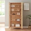 Badezimmerschrank Raurgela 180x80x40 cm Bambus [en. casa] Bild 3