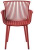 Gartenstuhl 4er Set PESARO Rot Bild 5